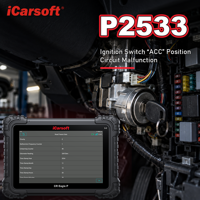 P2533 ignition run start circuit diagnosis and repair guide