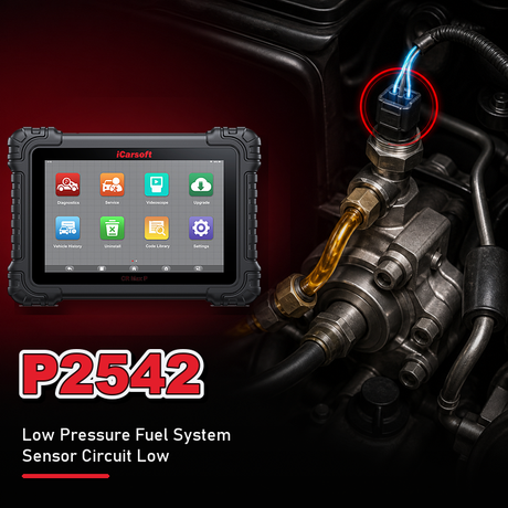 P2542 Code: Low Pressure Fuel System Sensor Circuit High