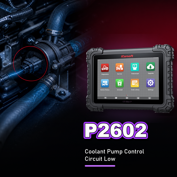 P2602 Code: Coolant Pump A Control Circuit Low