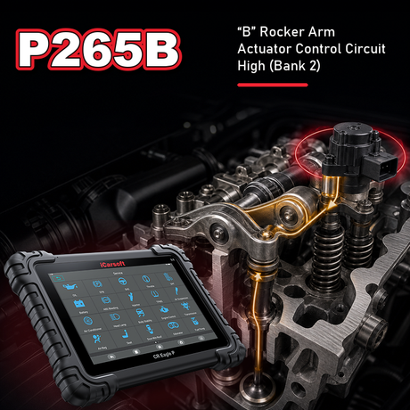 P265B Code: Rocker Arm Actuator Position Sensor Range/Performance