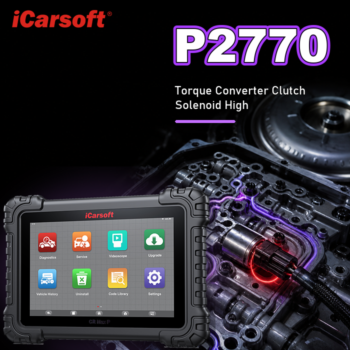 P2770 TCC pressure control circuit high diagnosis and repair guide
