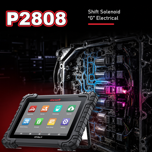 P2808 Code: Pressure Control Solenoid G Performance/Stuck Off