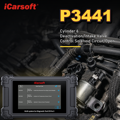 P3441 cylinder 6 deactivation intake valve control circuit open diagnosis and repair guide
