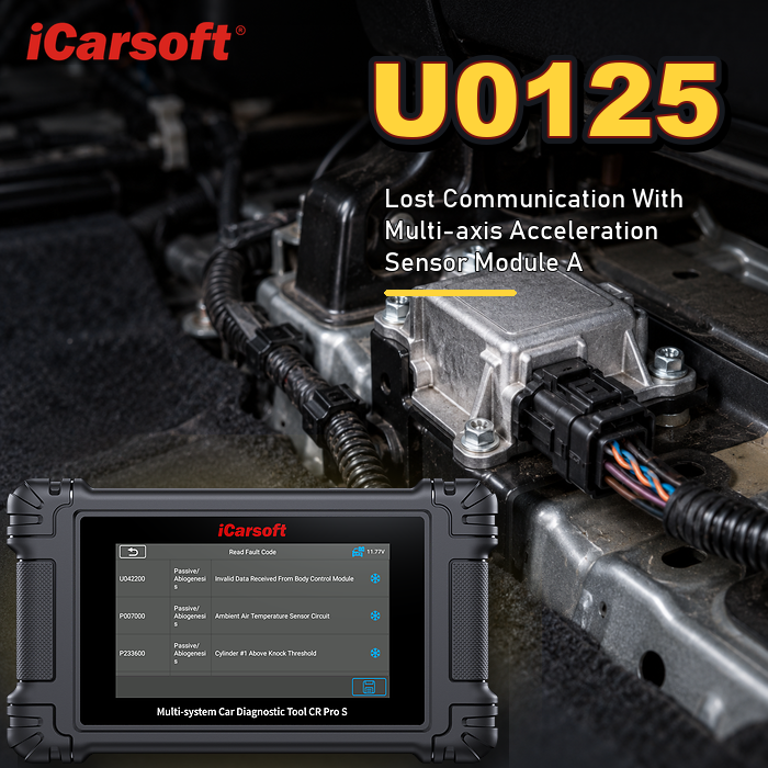 U0125 lost communication with multi-axis acceleration sensor module diagnosis and repair guide