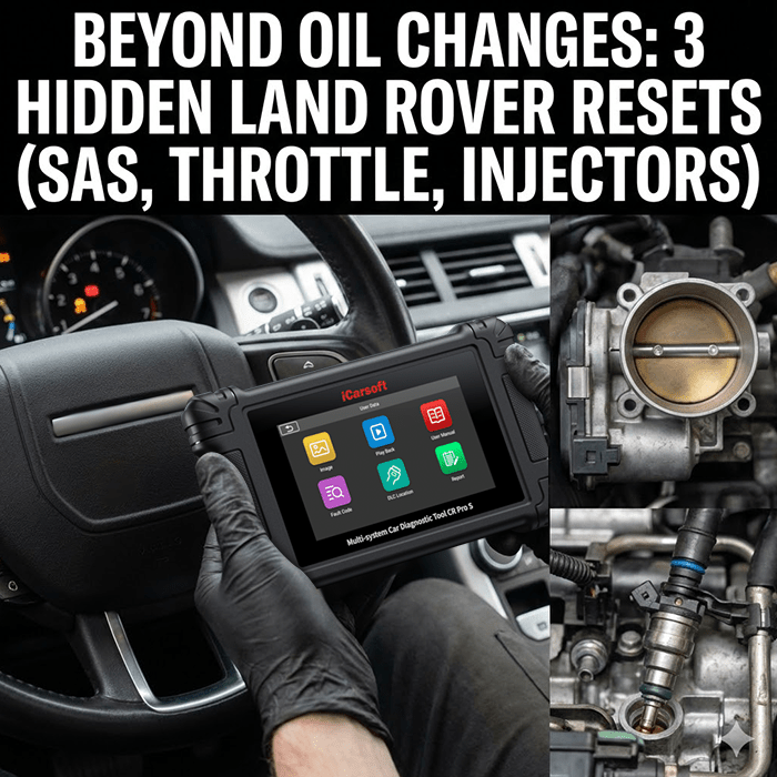 Beyond Oil Changes: 3 Hidden Land Rover Resets for Better Driving (SAS, Throttle, Injectors) - iCarsoft Official Store