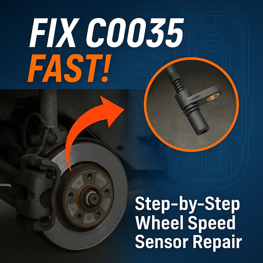 C0035 Code: Left Front Wheel Speed Sensor Circuit - Complete