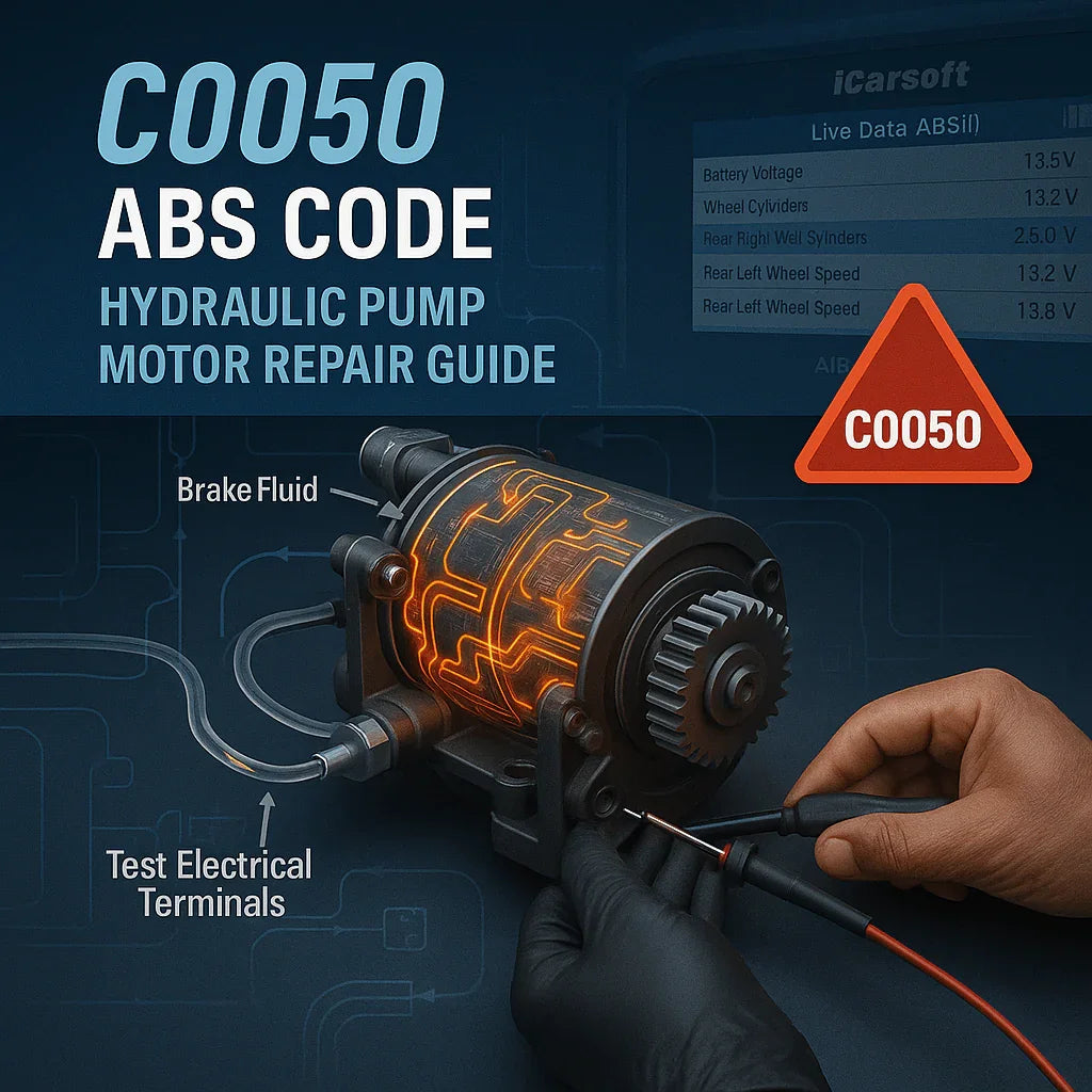 C0050 Code: ABS Hydraulic Pump Motor Circuit - Complete Repair Guide - iCarsoft-us