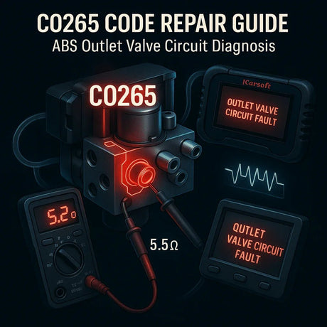 C0265 Code: ABS Outlet Valve Circuit Repair Guide - iCarsoft Official Store