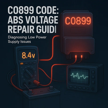C0899 Code: ABS/ESP System Supply Voltage Low – Complete Diagnostic Guide - iCarsoft-us