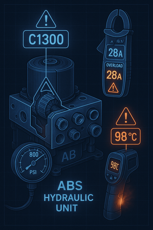 C1300 Code: ABS Pump Motor Stall - Complete Diagnostic Guide - iCarsoft-us