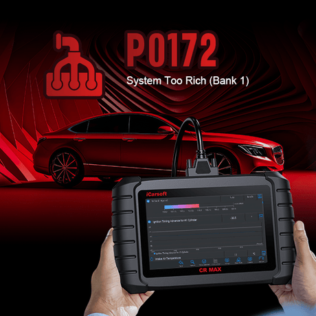 Decoding and Fixing P0172: System Too Rich (Bank 1) - iCarsoft-us