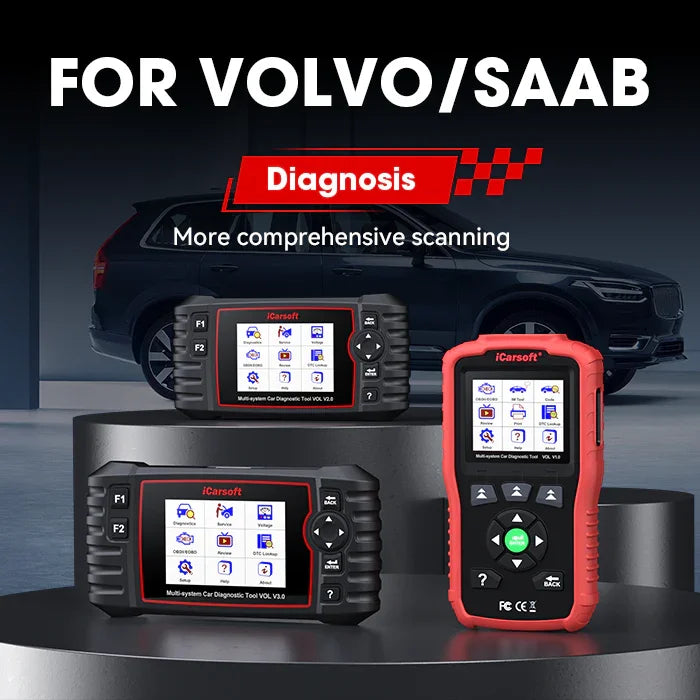 iCarsoft VOL V3.0 vs V2.0 vs V1.0: Which Volvo/Saab Diagnostic Tool is Right for You?