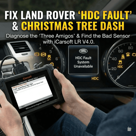 Fix Land Rover "HDC Fault System Unavailable" & Christmas Tree Dash - iCarsoft Official Store