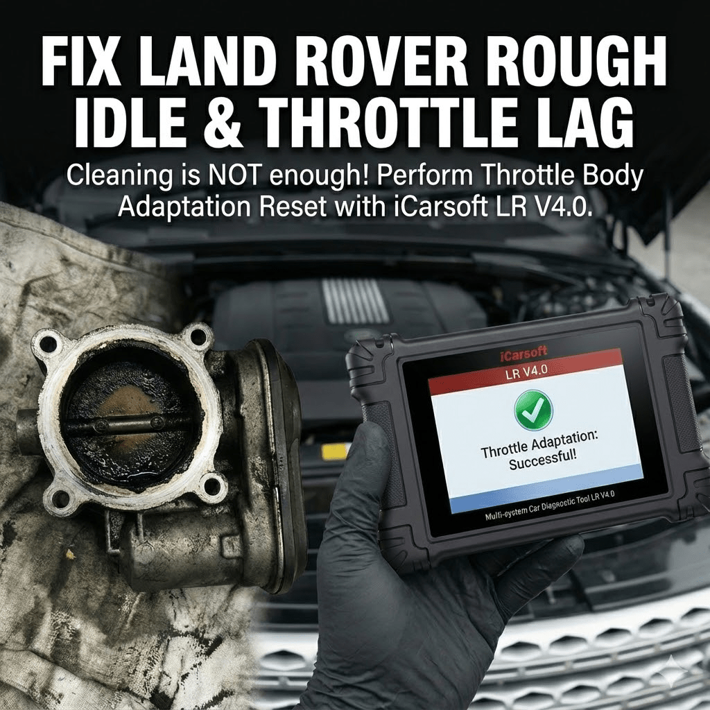 Fix Land Rover Rough Idle & Throttle Lag: Throttle Body Reset Guide - iCarsoft Official Store