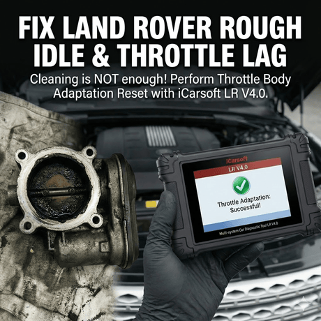 Fix Land Rover Rough Idle & Throttle Lag: Throttle Body Reset Guide - iCarsoft Official Store