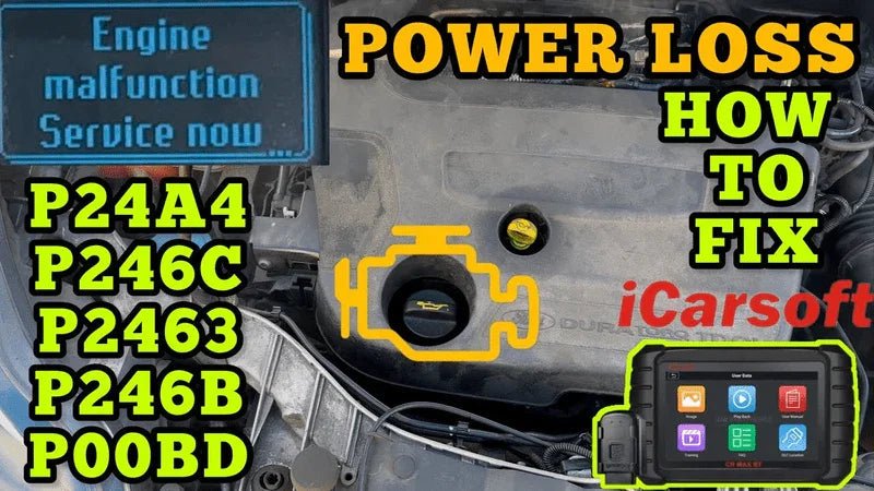 Ford Diesel DPF Faults: P24A4, P246C, P2463, P246B, P00BD – The Real Fix - iCarsoft Official Store