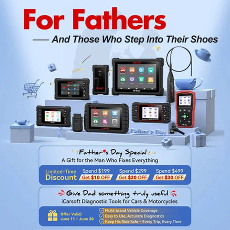 How to Use iCarsoft Father‘s Day Discount Code in Mobile - iCarsoft-us