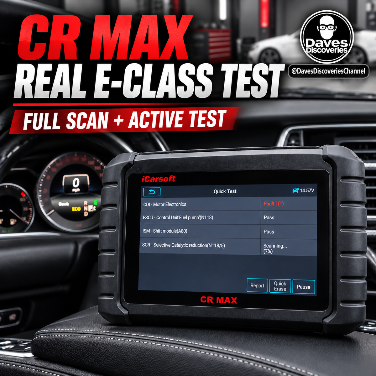 iCarsoft CR MAX Review: Hands-On Test on a Mercedes E-Class