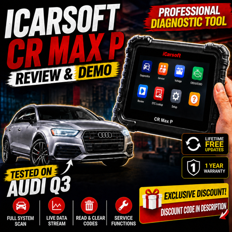 iCarsoft CR Max P review on a 2012 Audi Q3