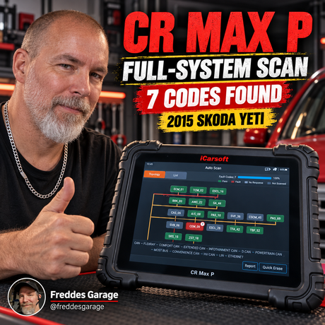 iCarsoft CR Max P Review: Unboxing and Skoda Yeti Full-System Scan