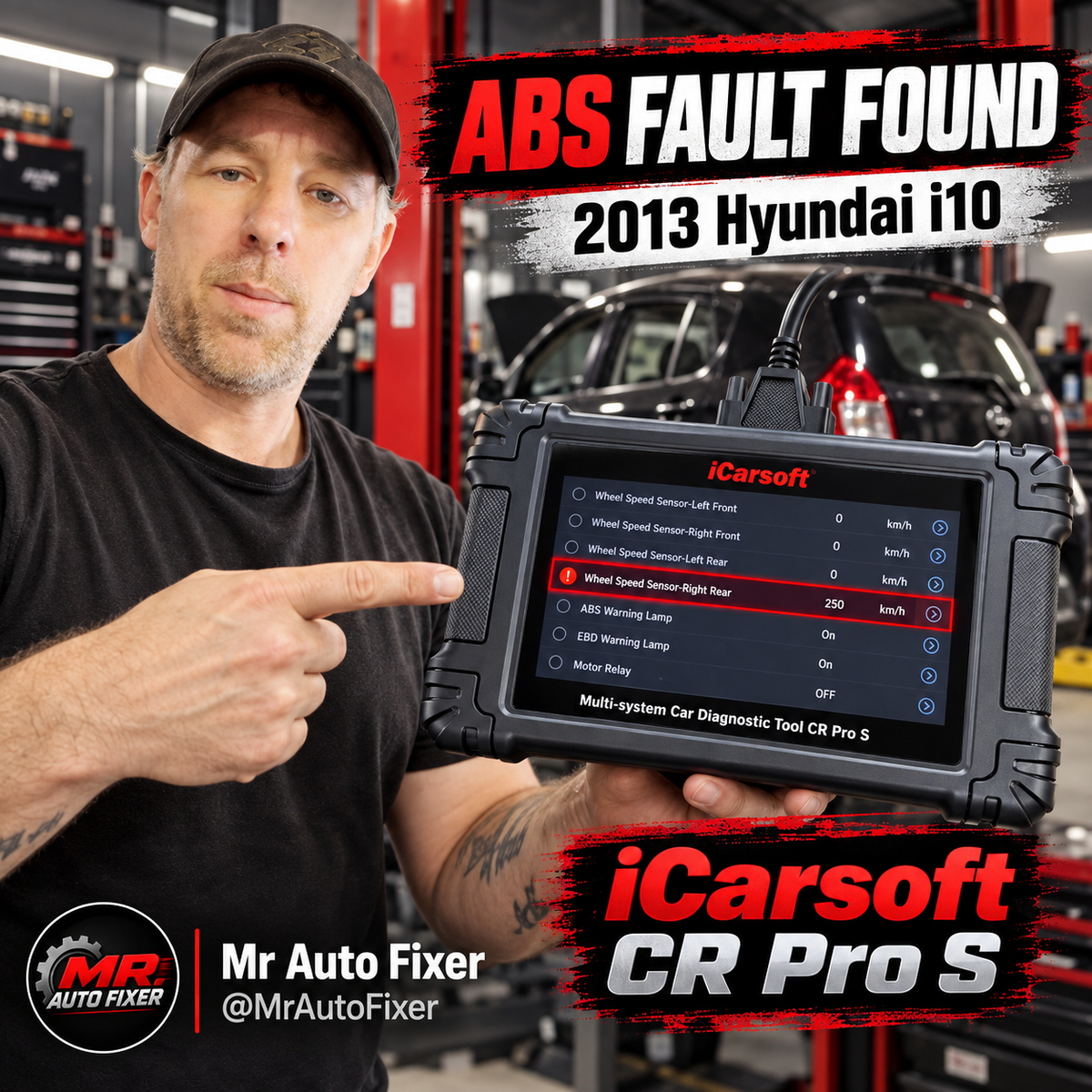 iCarsoft CR Pro S Review: Hyundai i10 ABS Fault Diagnosis