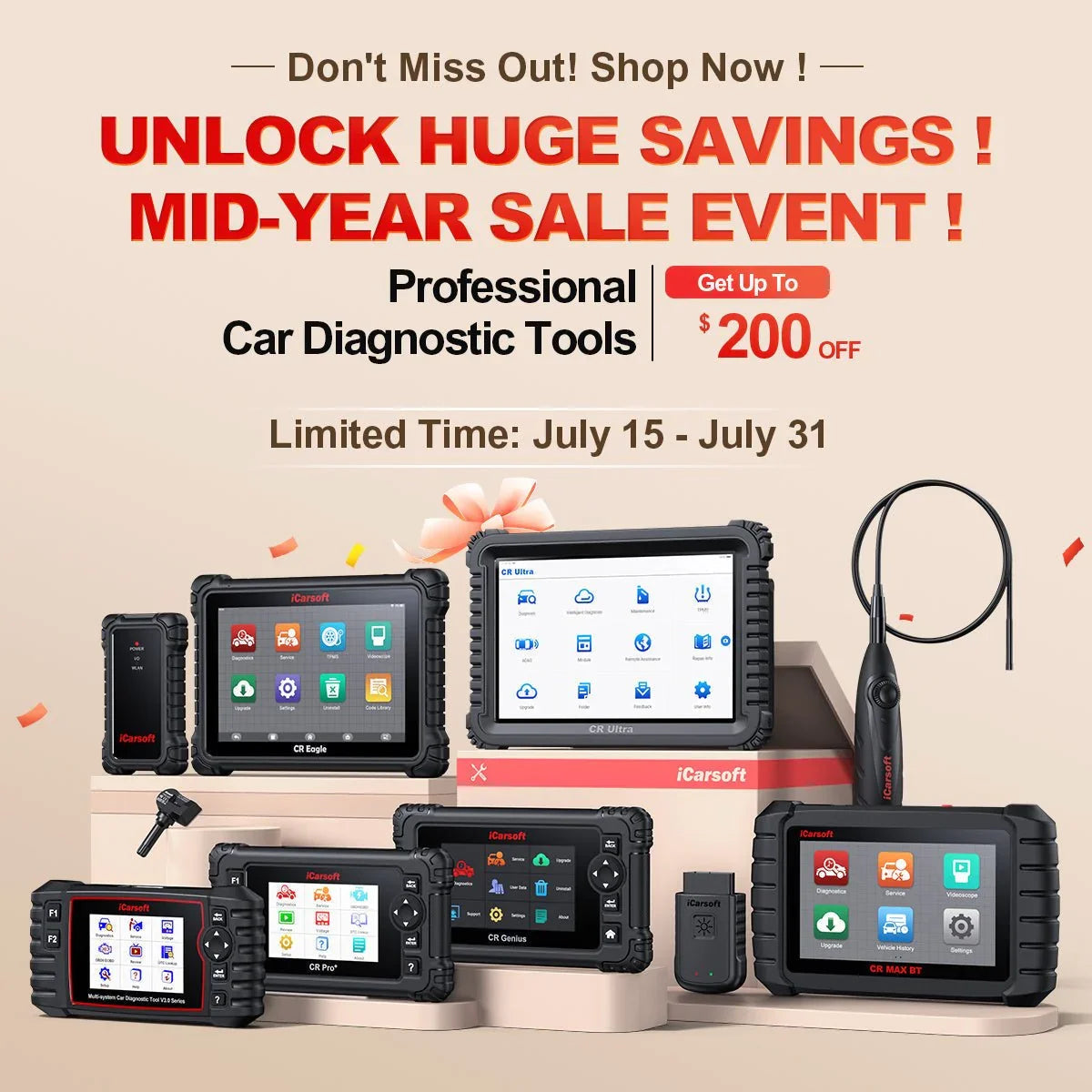 iCarsoft-us Mid-Year Sale: Unmissable Deals on Automotive Diagnostic Tools! - iCarsoft-us