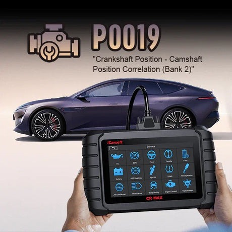 P0019: Crankshaft Position - Camshaft Position Correlation Bank 2 Sensor 'B' - iCarsoft-us