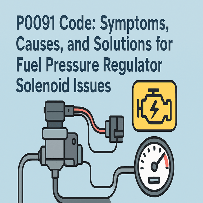 P0091 Code: Symptoms, Causes, and Solutions for Fuel Pressure Regulator Solenoid Issues - iCarsoft Official Store