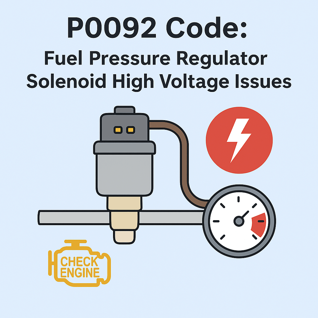 P0092 Code: Symptoms, Causes, and Solutions for Fuel Pressure Regulator Solenoid Issues - iCarsoft Official Store