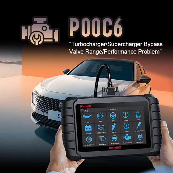 P00C6: Fuel Rail Pressure Too Low - Engine Cranking - iCarsoft-us