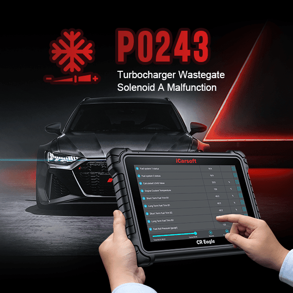 P0243: Turbocharger/Supercharger Wastegate Solenoid "A" Malfunction - iCarsoft Official Store