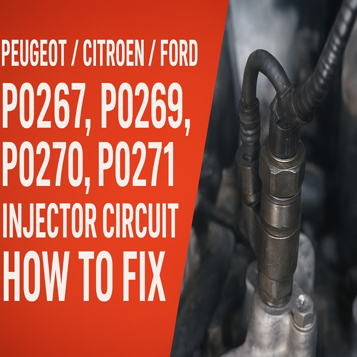 Peugeot / Citroën / Ford P0267/P0269/P0270/P0271 Injector Circuit High – How to Fix