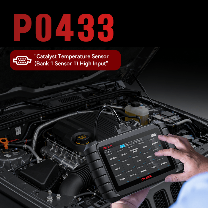 P0433 Code – Warm Up Catalyst Efficiency Below Threshold (Bank 2, Sensor 2) - iCarsoft Official Store