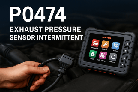 P0474 OBD-II Code: Exhaust Pressure Sensor Intermittent – Causes, Symptoms & Fixes - iCarsoft Official Store