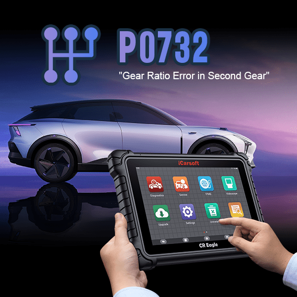 P0732 Code: Gear 2 Incorrect Ratio - iCarsoft-us