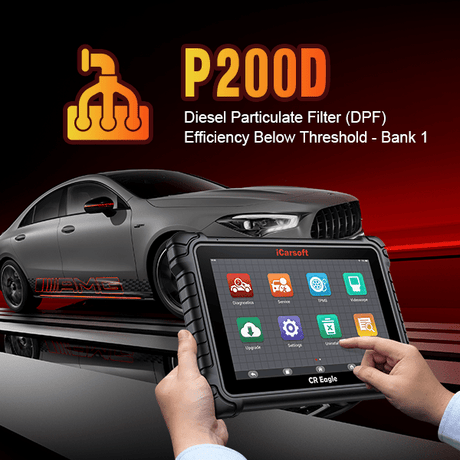 P200D: Diesel Particulate Filter Efficiency Below Threshold - Bank 1 in Chevy - iCarsoft-us