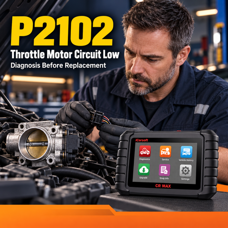 P2102 Code: Throttle Actuator A Motor Circuit Low