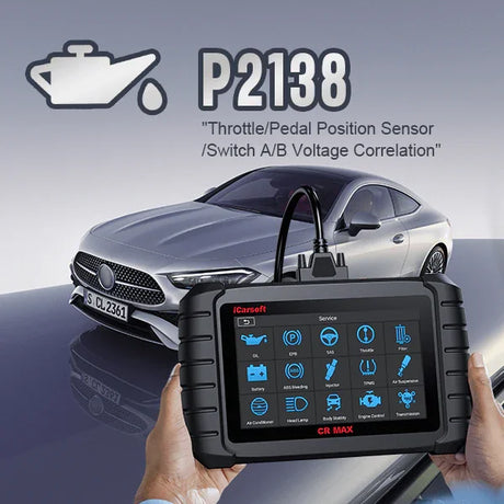 P2138: Throttle/Pedal Position Sensor/Switch D/E Voltage Correlation - In-Depth Diagnosis and Solutions - iCarsoft-us
