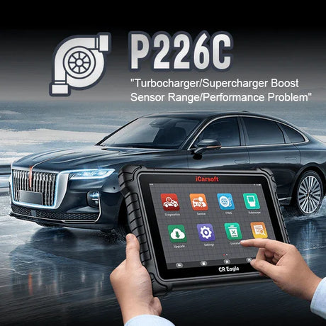 P226C Code: Turbocharger/Supercharger Boost Sensor Range/Performance Problem - iCarsoft-us