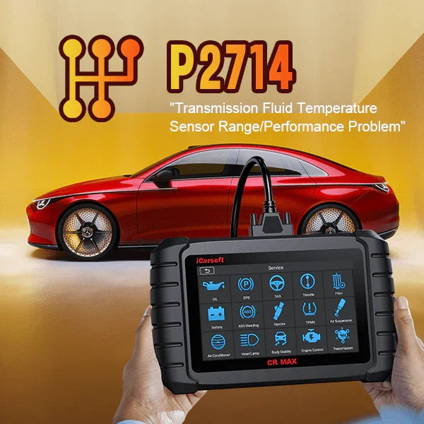 Engine Code P2714 P2714: Pressure Control Solenoid 'D' Performance/Stuck Off - iCarsoft-us