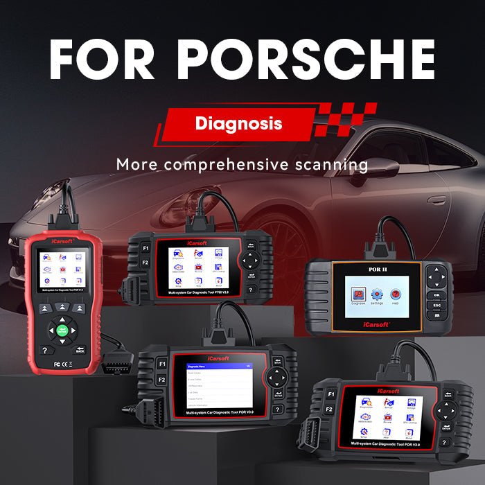 Porsche Diagnostic Tools Comparison: iCarsoft POR V1.0 vs V2.0 vs V3.0 - iCarsoft-us