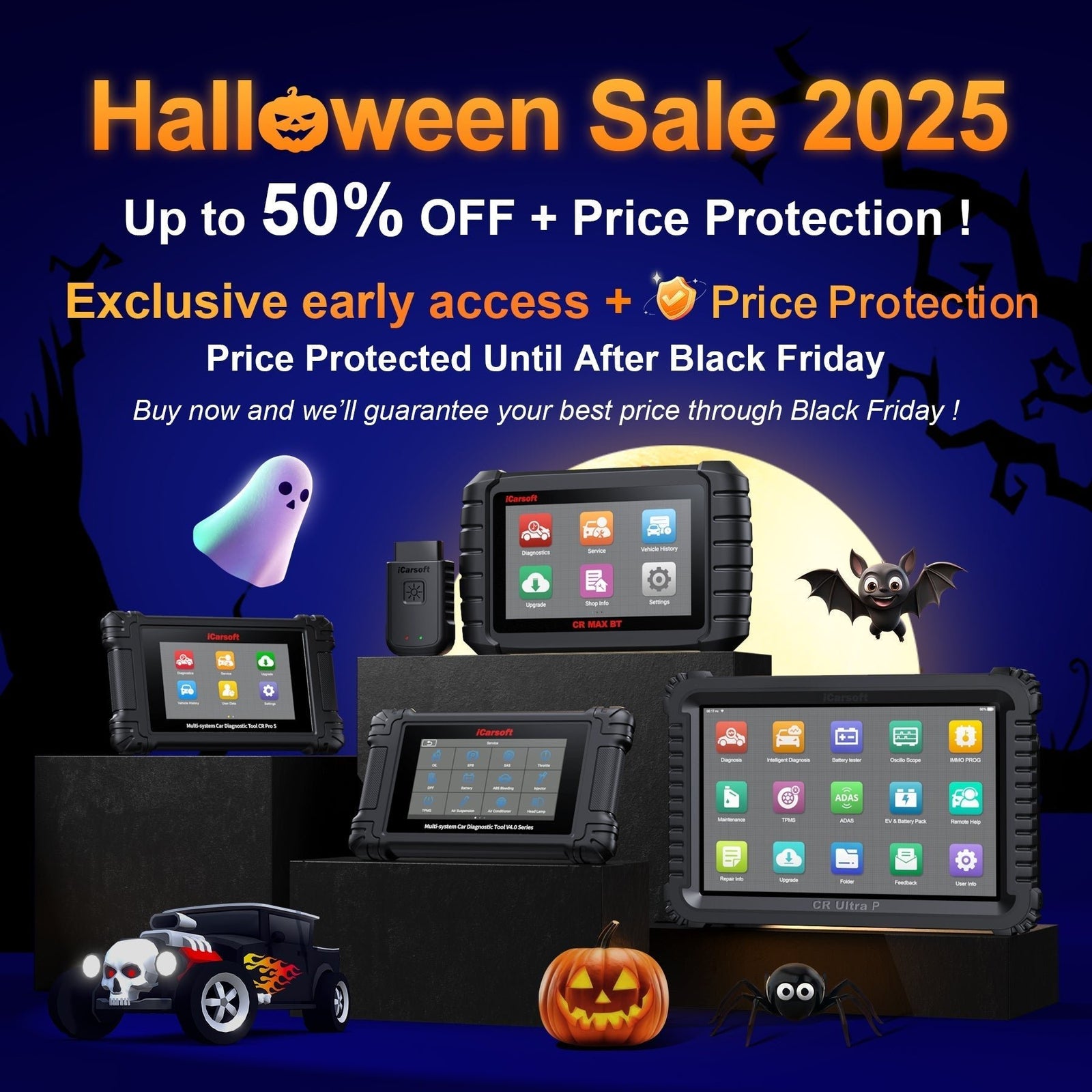 🎃 The iCarsoft Halloween Sale Is Here – Up to 50% OFF Diagnostic Tools! - iCarsoft Official Store