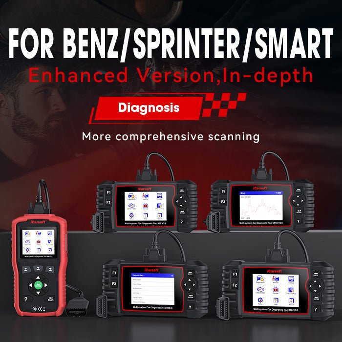 Ultimate Mercedes-Benz Diagnostic Tool Comparison: iCarSoft MB V1.0 vs V2.0 vs V3.0 - iCarsoft Official Store