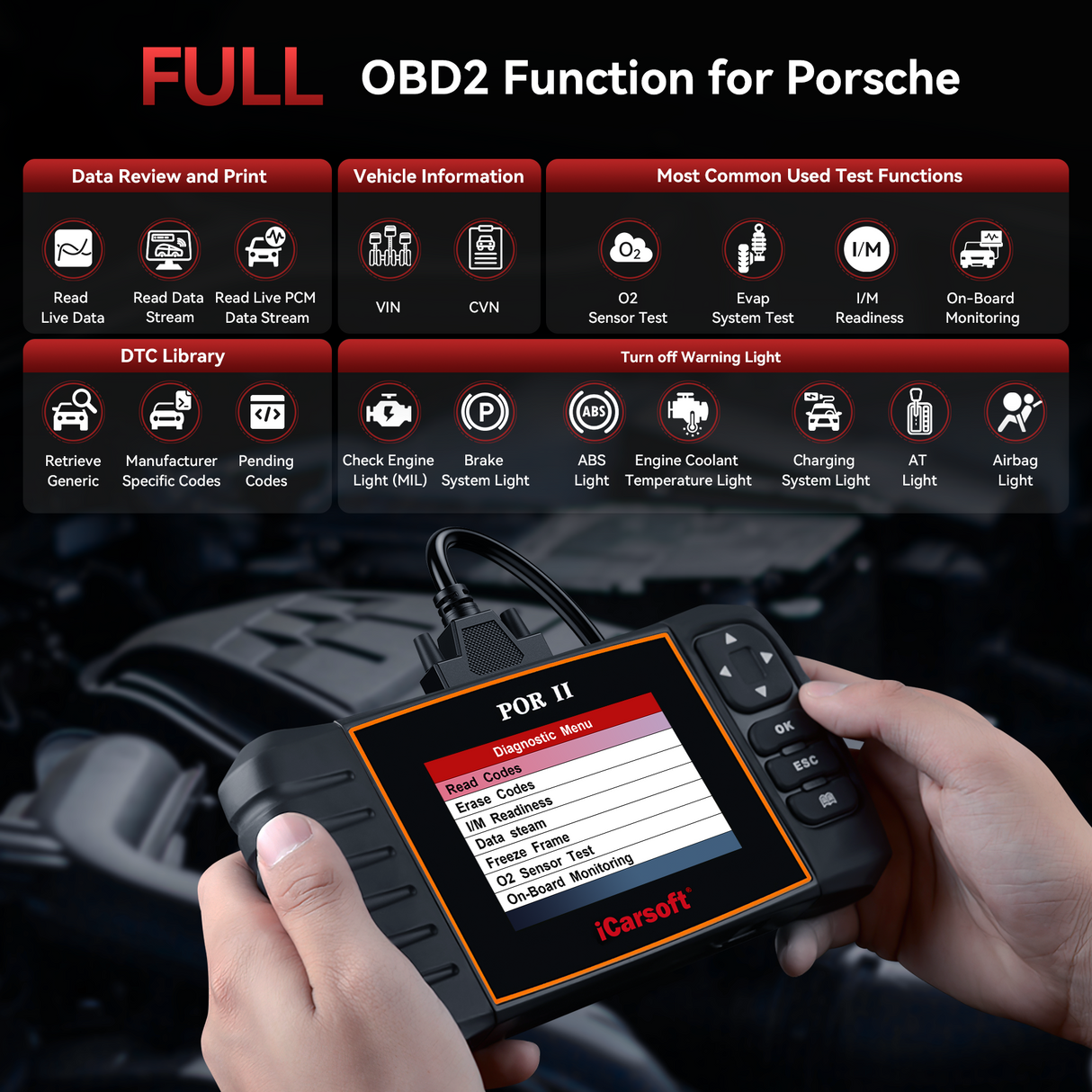 iCarsoft POR II for Porsche