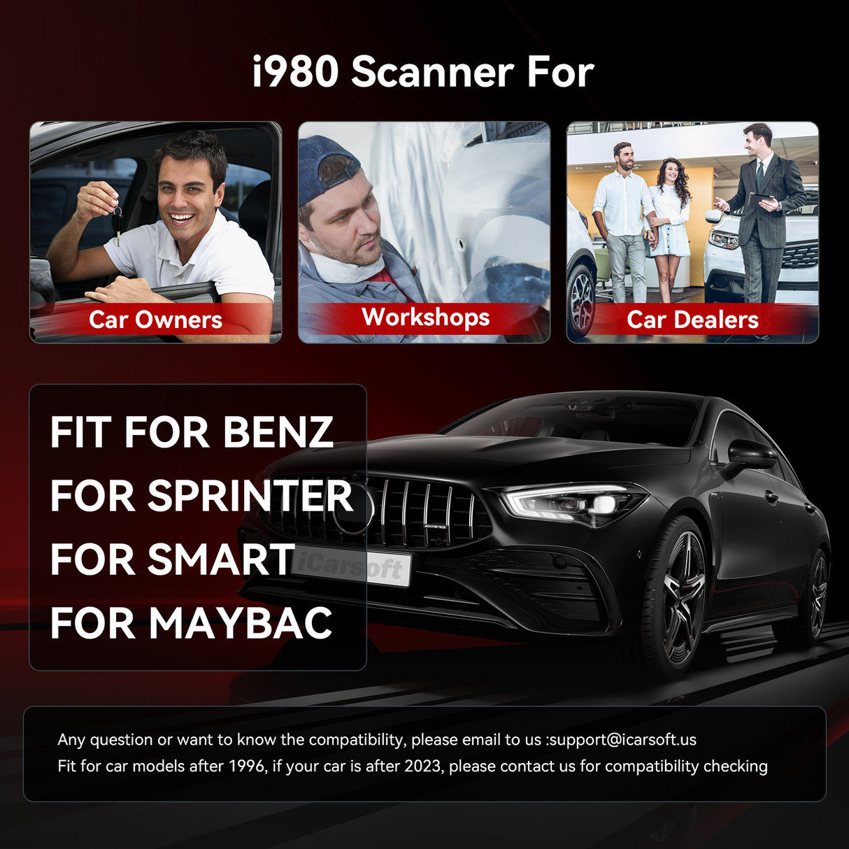 iCarsoft i980 Car Diagnostic Tool For Mercedes-Benz/Sprinter/Smart