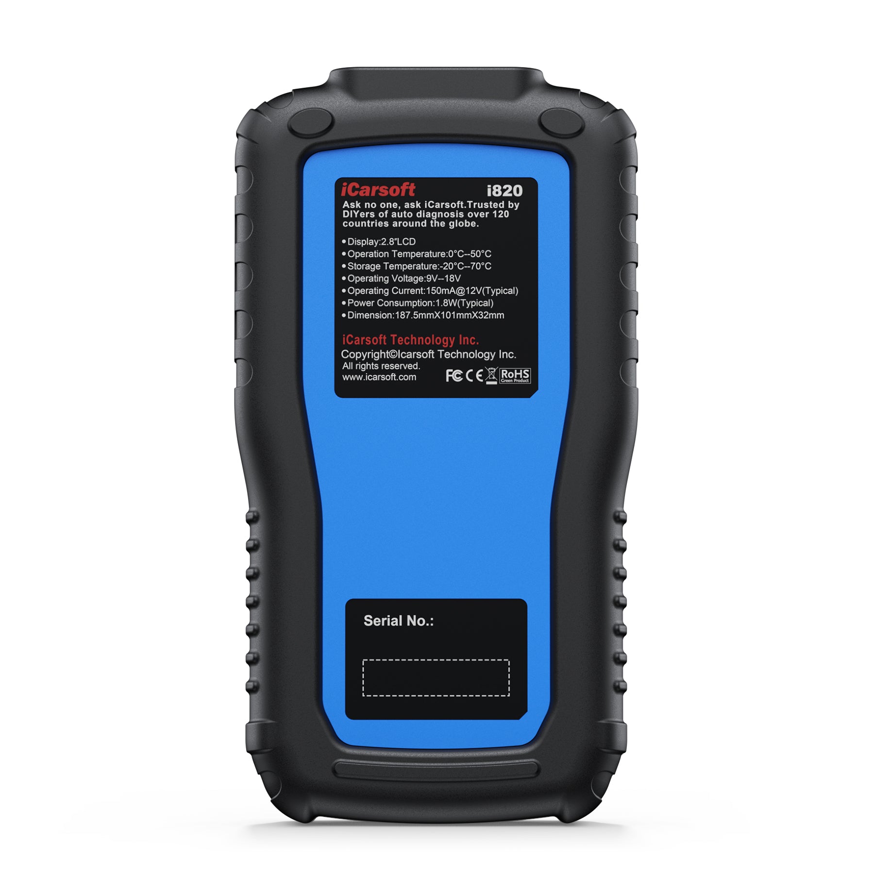 iCarsoft i820 OBDII/EOBD/CAN Diagnostic Tool