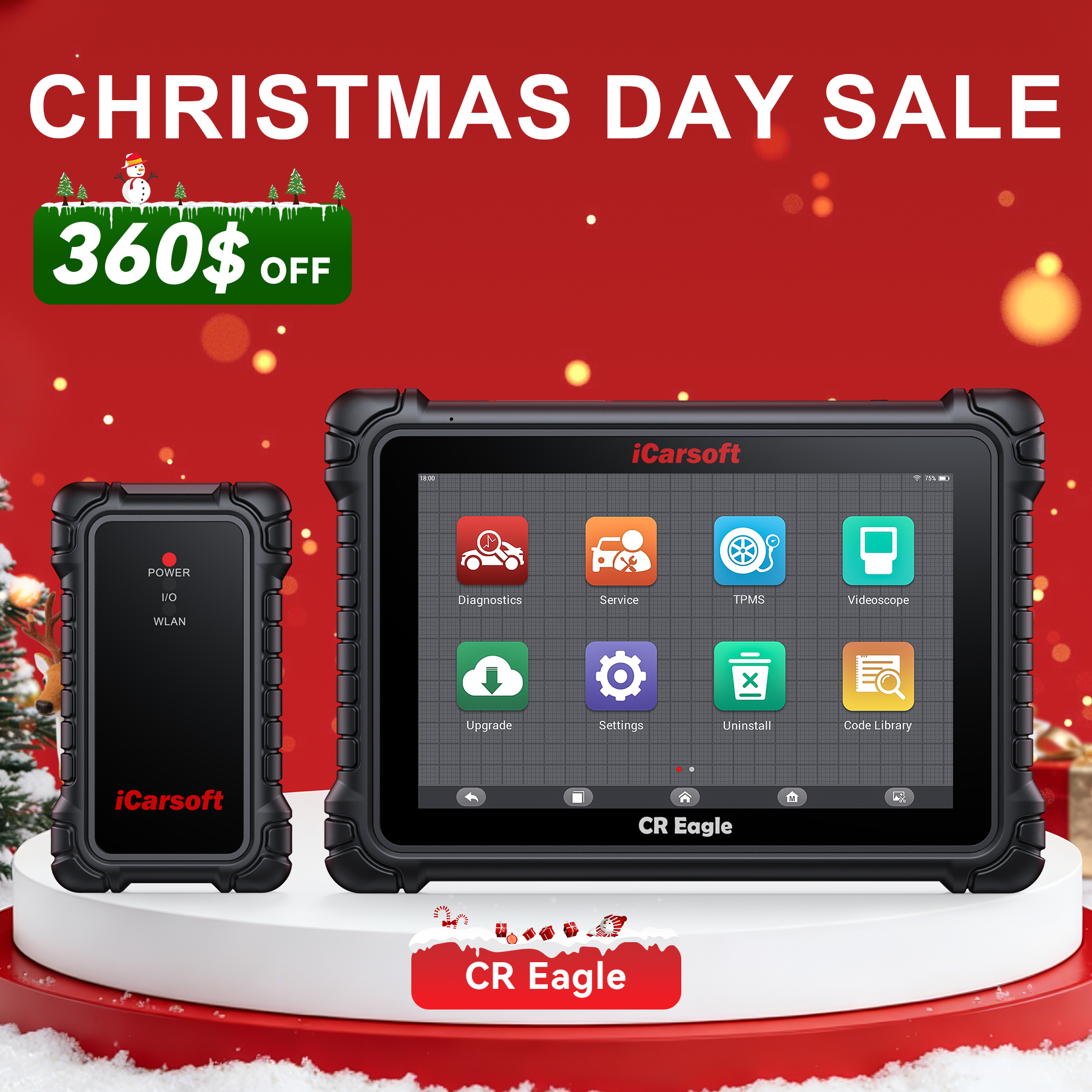 iCarsoft CR Eagle Professional Diagnostic Tool