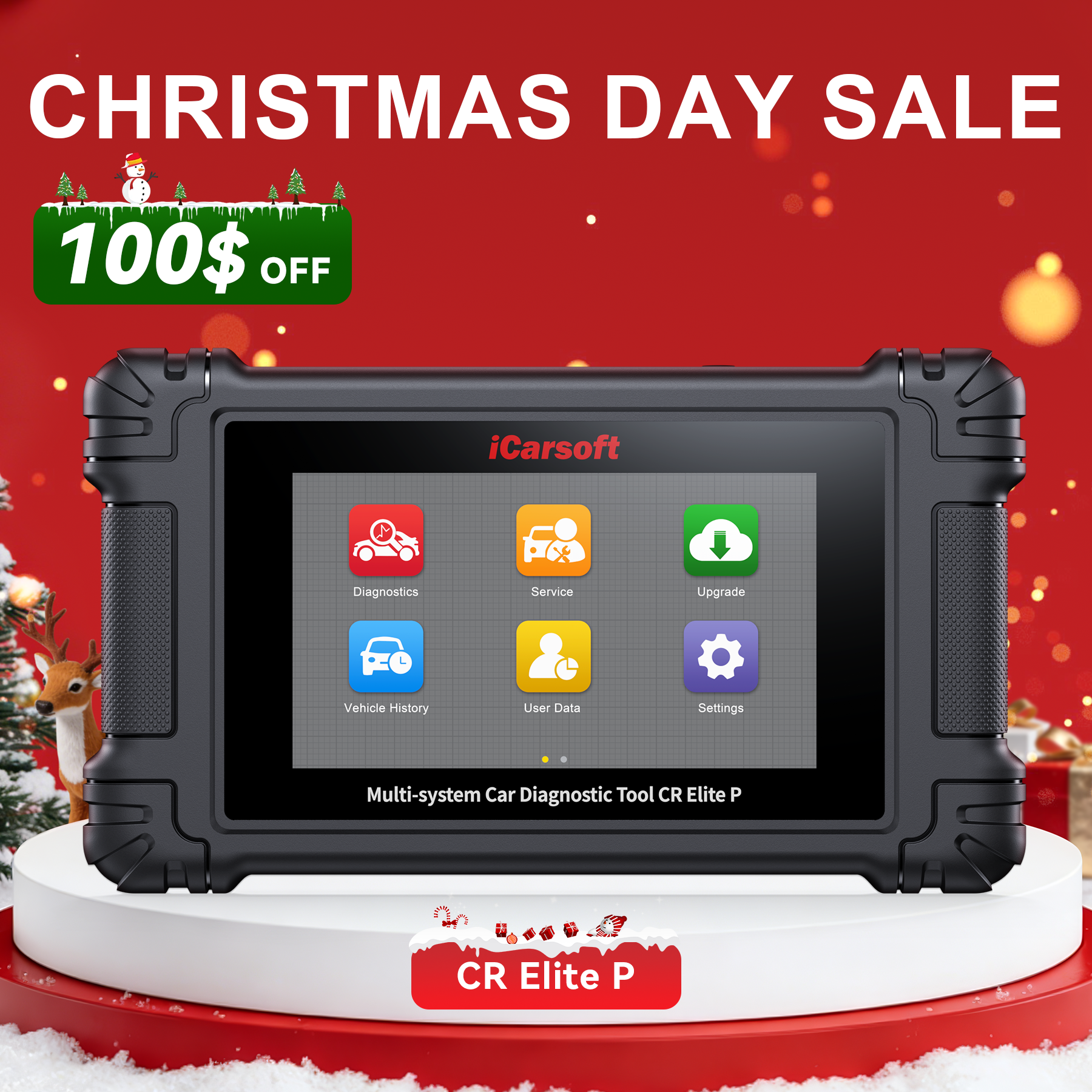 iCarsoft CR Elite P Diagnostic Tool with Touchscreen & Wifi