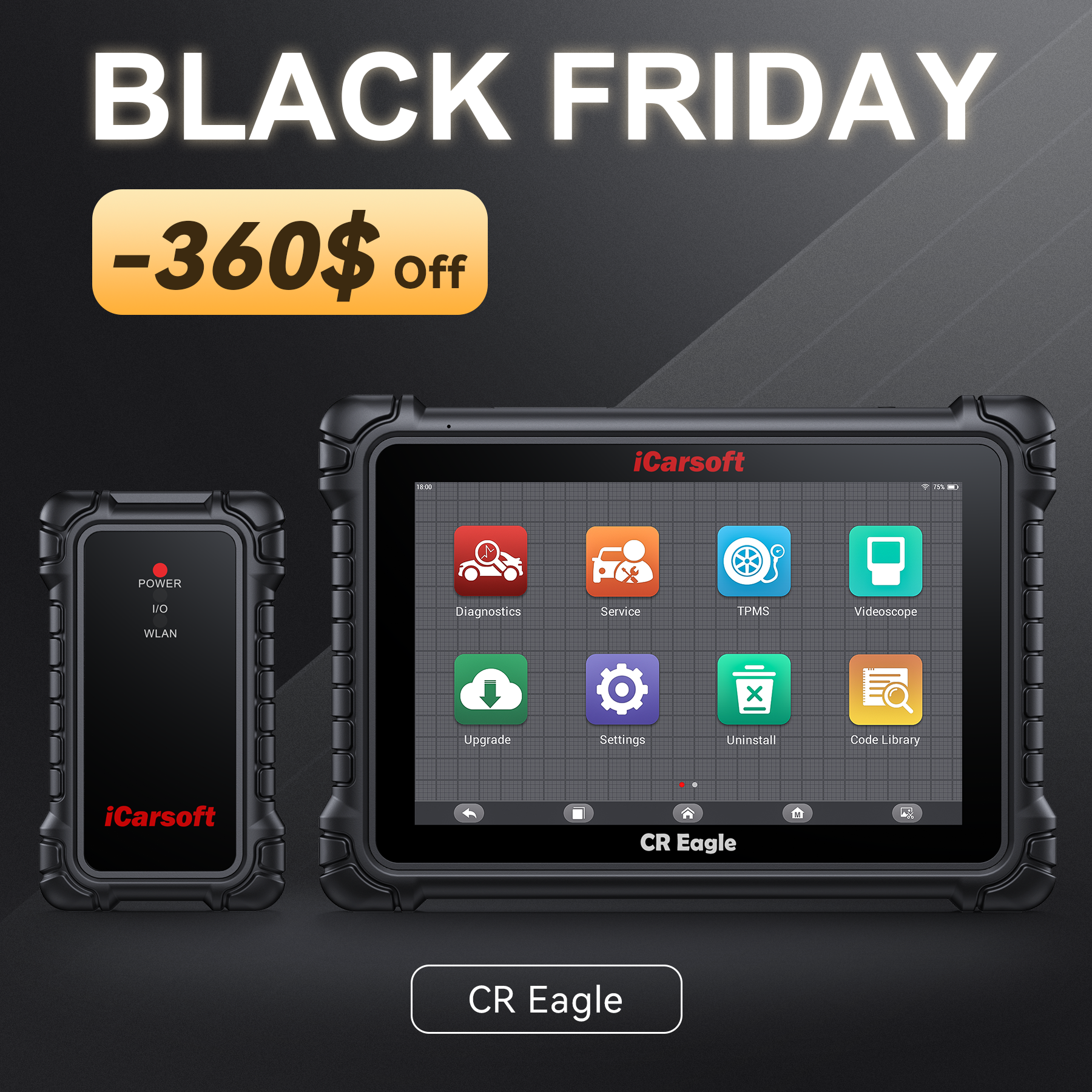 iCarsoft CR Eagle Professional Diagnostic Tool