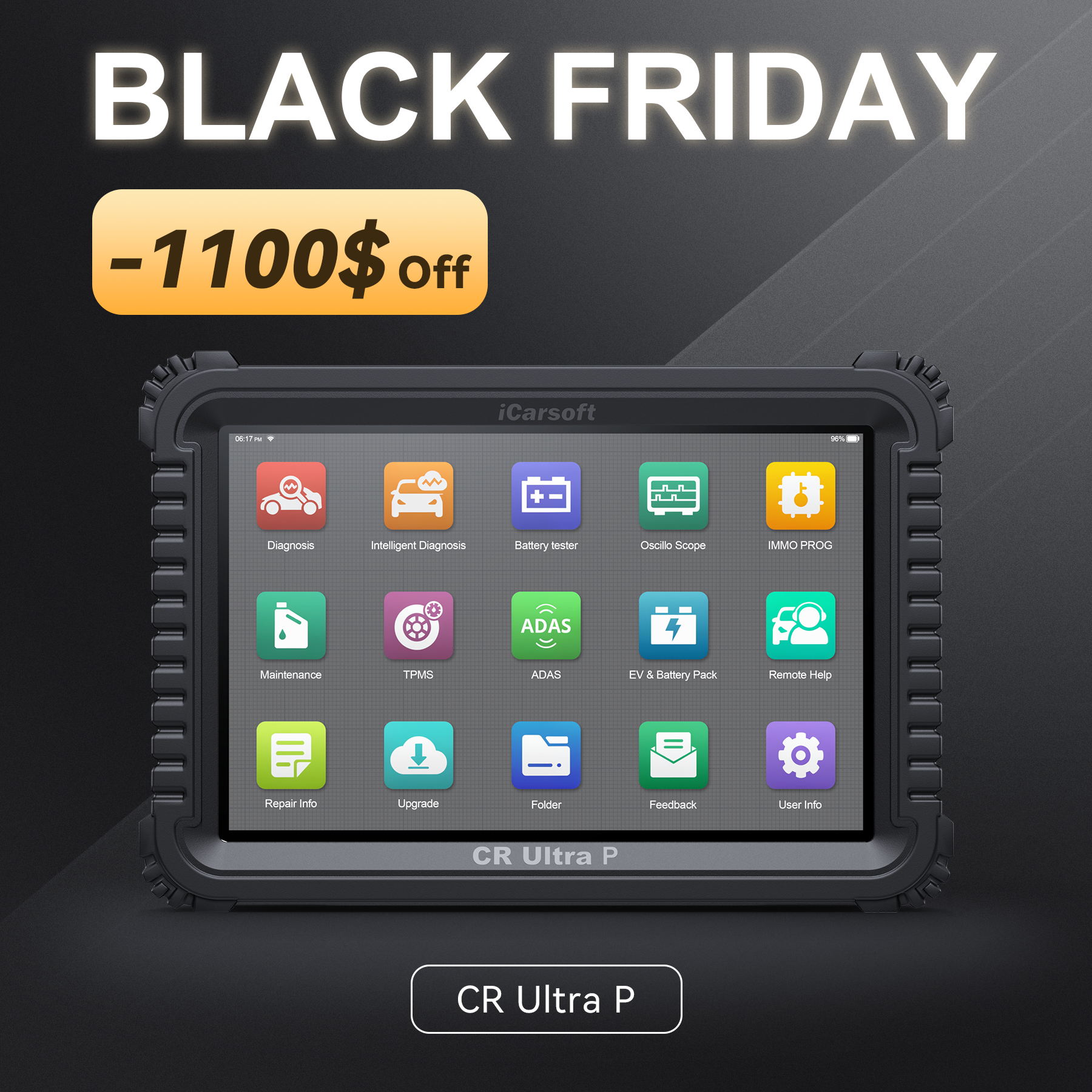 iCarsoft CR Ultra P Advanced Automotive Diagnostic Tool